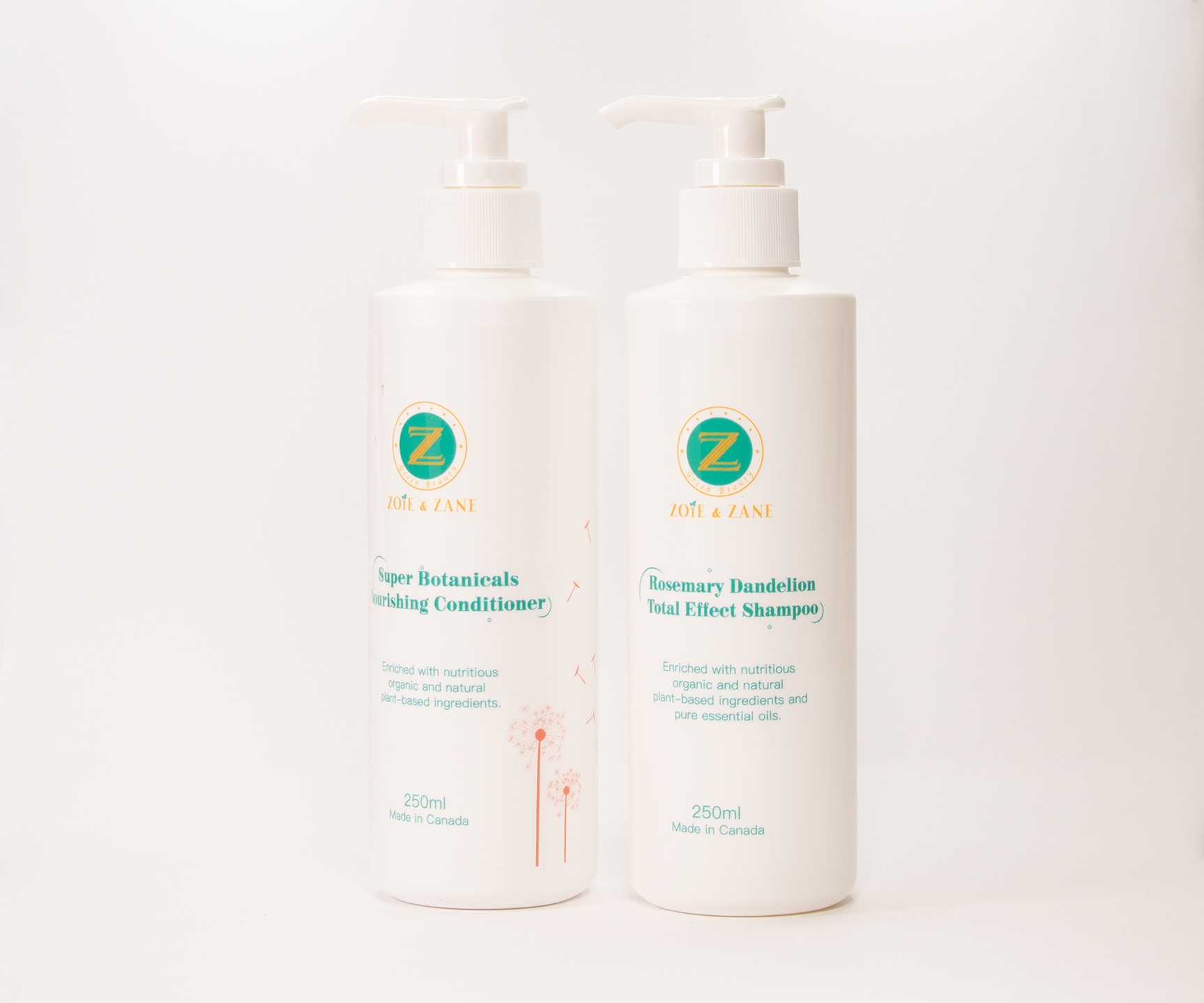 Super Botanicals Nourishing Conditioner + Rosemary Dandelion Total Effect Shampoo Set